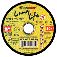 Купить Круг отрезной 125x1.6x22,2 long life нерж